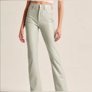 Abercrombie Vegan Leather 90s Straight Pant